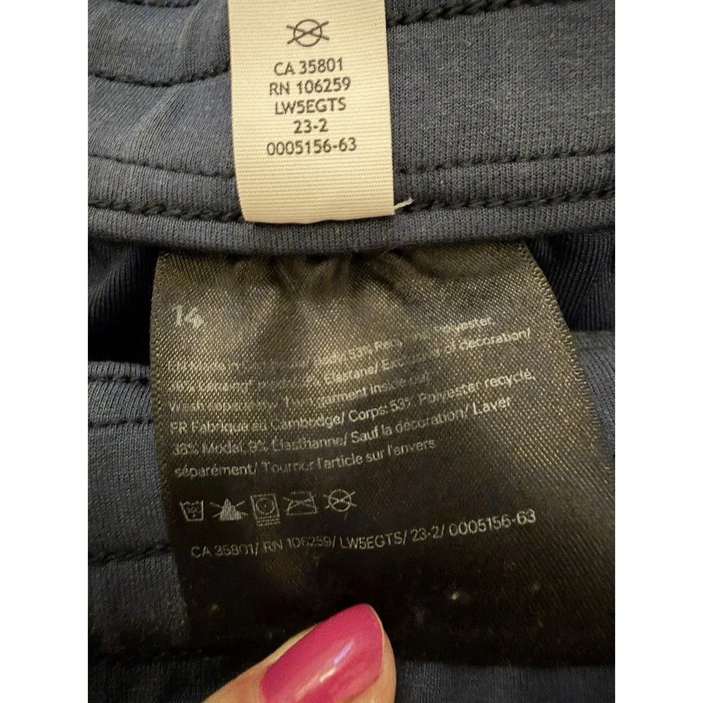 Lululemon Softstreme High-Rise Pant Regular Sz 14 Navy Straight Leg Stretch